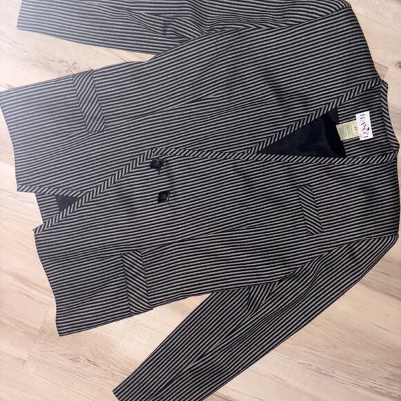 Vintage Francci Double Breasted Pin Stipe Blazers 12 - Picture 3 of 11